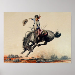 Poster “Young Cowboy” por Will James