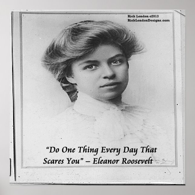 Poster Young Eleanor Roosevelt Faz Algo Assustador Poste (Frente)