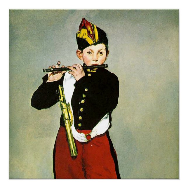 Pôster Young Flutist, ou The Fifer Edouard Manet (Frente)