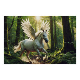 Pôster Young Forest Pegasus