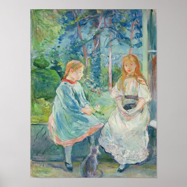 Pôster Young Girls at the Window, 1892 (Frente)