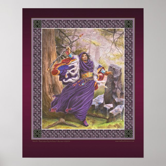 Pôster Young Merlin RPG Art (Frente)