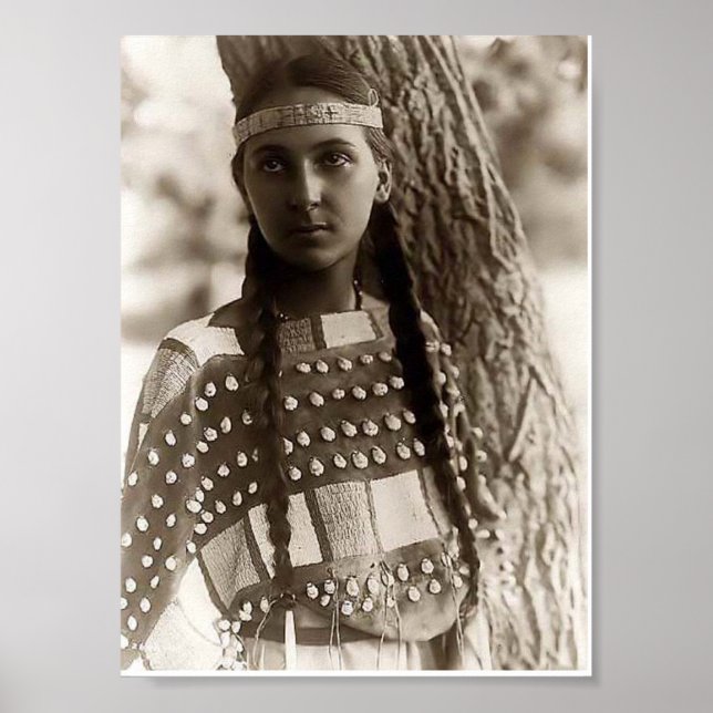 Pôster Young-Native-American-Girl (Frente)