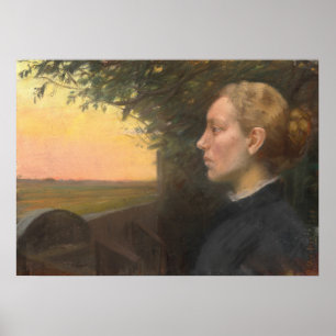 Poster Young Skagen Girl por Ancher