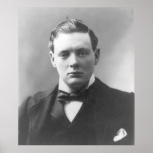 Poster Young Winston Churchill