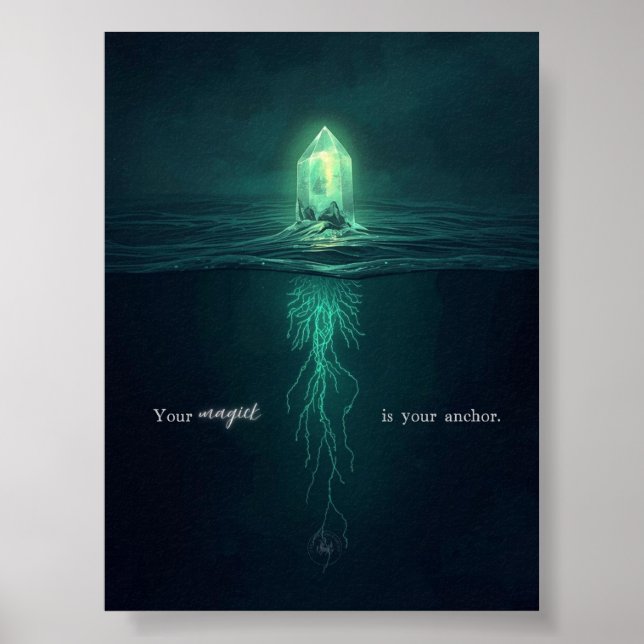 Poster Your Magick is Your Anchor Motivational (Frente)