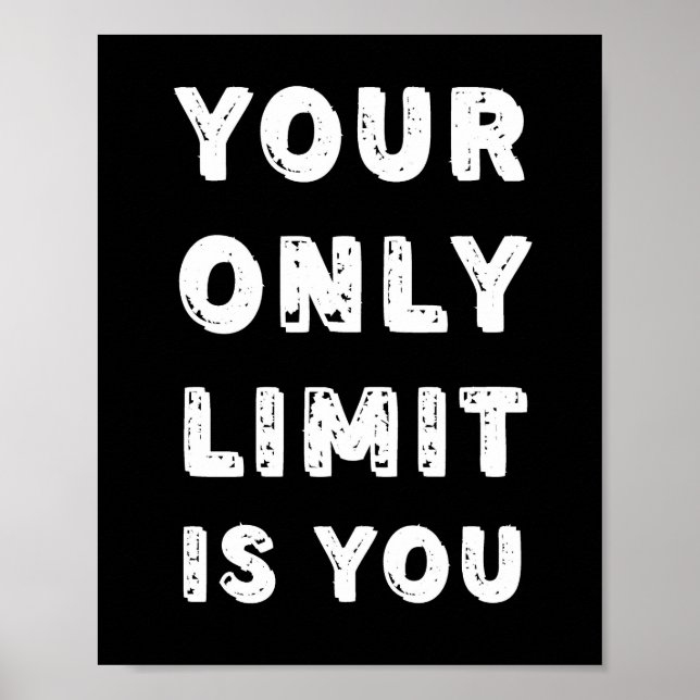 Poster Your only limit is You Quote (Frente)