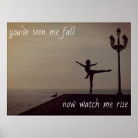 You've Seen Me Fall inspirational ballerina