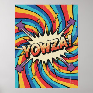 Poster YOWZA! Explosão em espiral: Pop de pintura