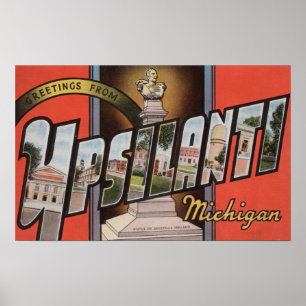 Pôster Ypsilanti, Michigan - grandes cenas da letra