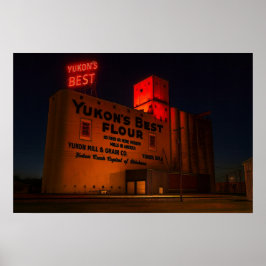 Poster Yukon' Best Flour Neon Night Artistic View 