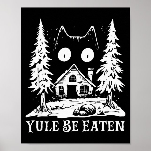 Poster Yule Cat For Men Women Girls Kids  (Frente)