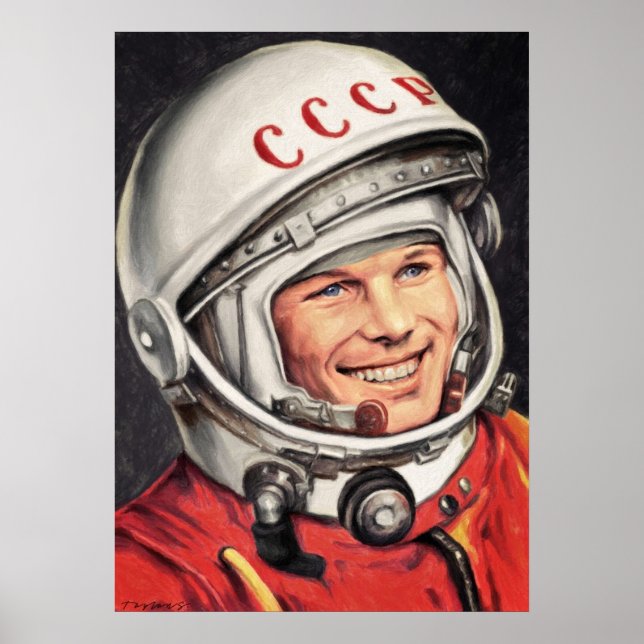 Poster Yuri Gagarin (Frente)