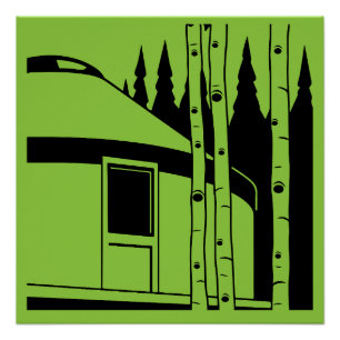 Pôster Yurt Living In Nature