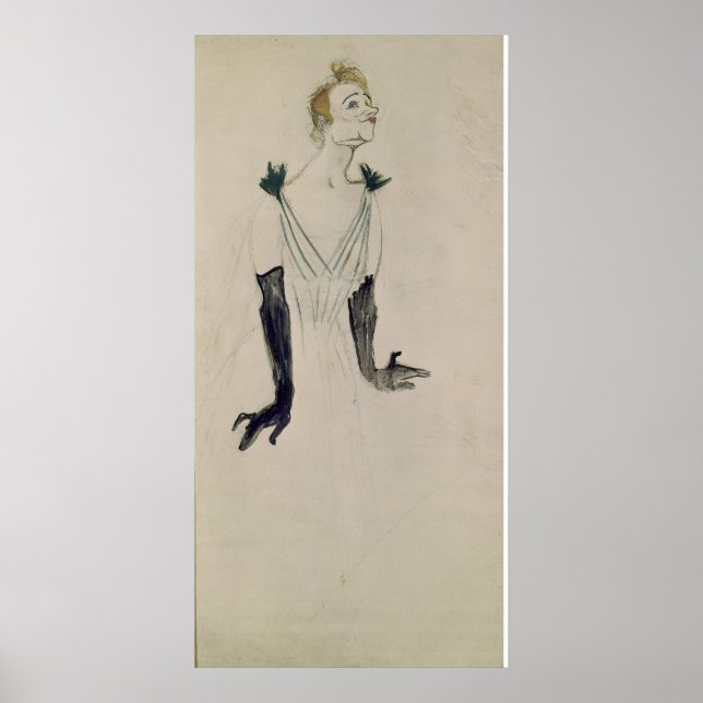 Pôster Yvette Guilbert , 1894 (Frente)