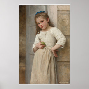 Pôster Yvonne na porta William-Adolphe Bouguereau