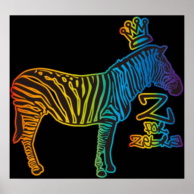 Pôster Z para Zebra (Frente)