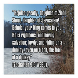 Pôster Zacarias 9:9 WEBU