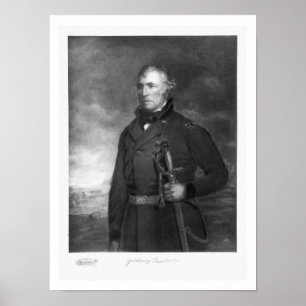 Poster Zachary Taylor, 12o presidente do estado unido