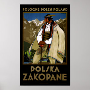 Poster Zakopane Polônia Restaurada