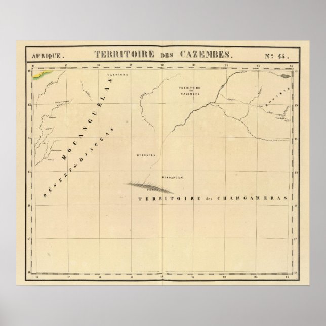 Pôster Zâmbia, África 45 (Frente)