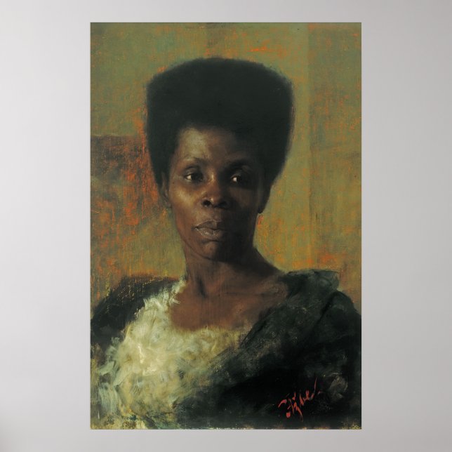 Poster Zamorka (Black Girl) Anton Azbe Art (Frente)