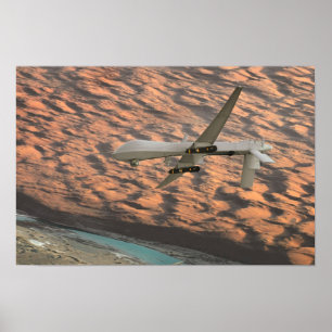 Poster Zangão 2não pilotado predador dos aviões MQ-1