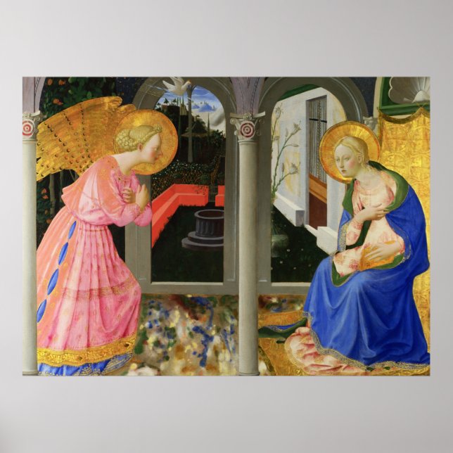 Poster Zanobi Strozzi A Anunciação (Frente)