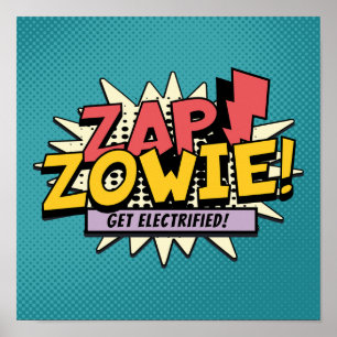 Poster ZAP! ZOWIE! Fique Electrizado!