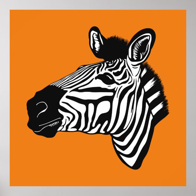 Poster Zebra (Frente)