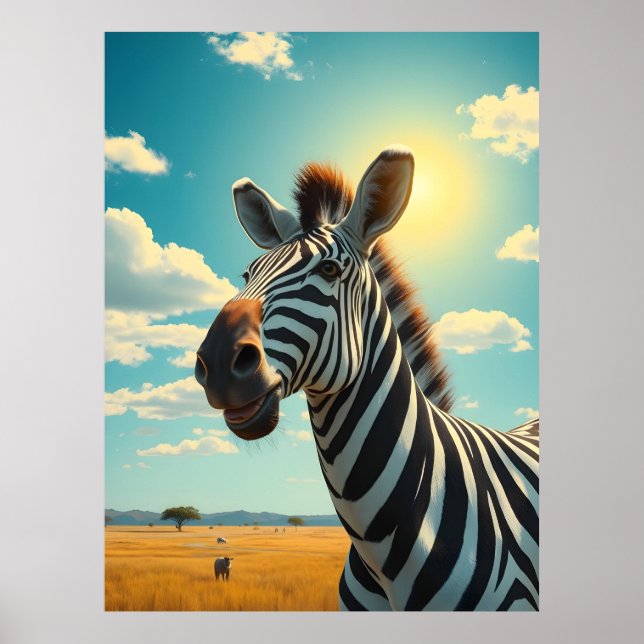 Poster Zebra (Frente)