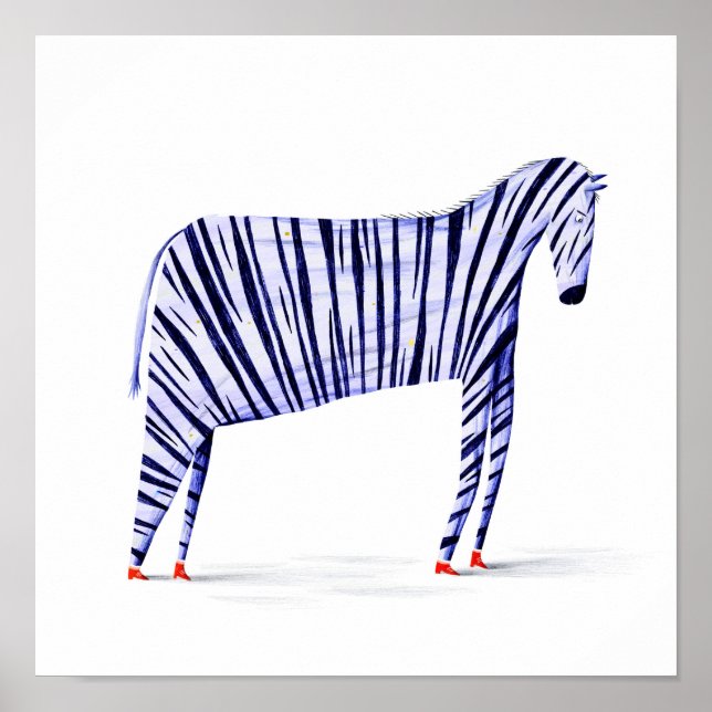Poster Zebra (Frente)