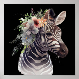 Poster ZEBRA Aquarela