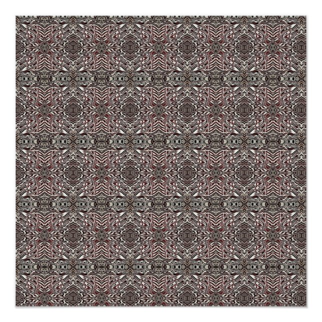 Pôster Zebra Brown (Frente)