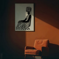 Zebra Chic: Moda Monocromática Gráfica