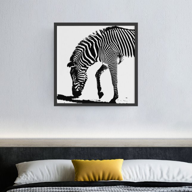 Pôster Zebra com Sombra (Criador carregado)