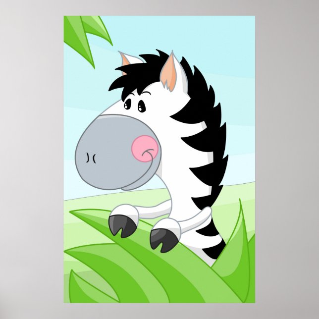 Poster Zebra da África (Frente)