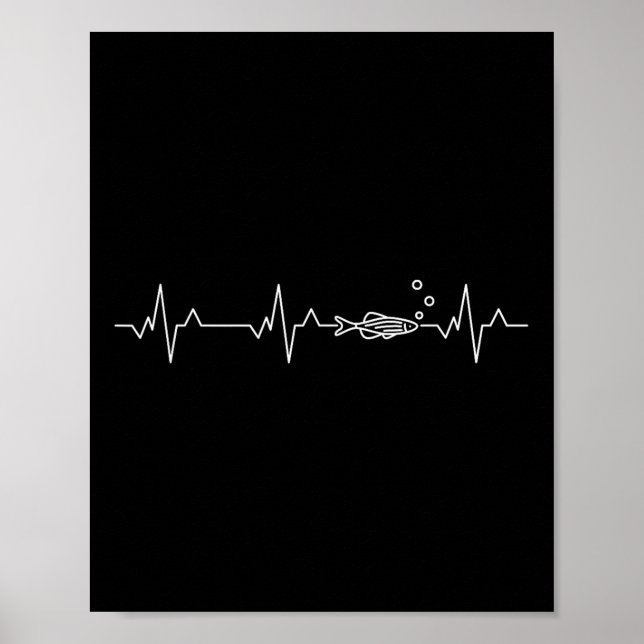 Poster Zebra Danio Fish Heartbeat - Zebrafish Danio Rerio (Frente)
