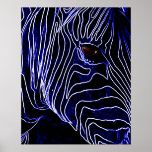 Poster Zebra elétrica