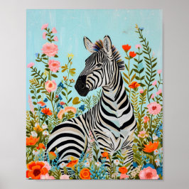Poster Zebra entre os 🦓 Blooms