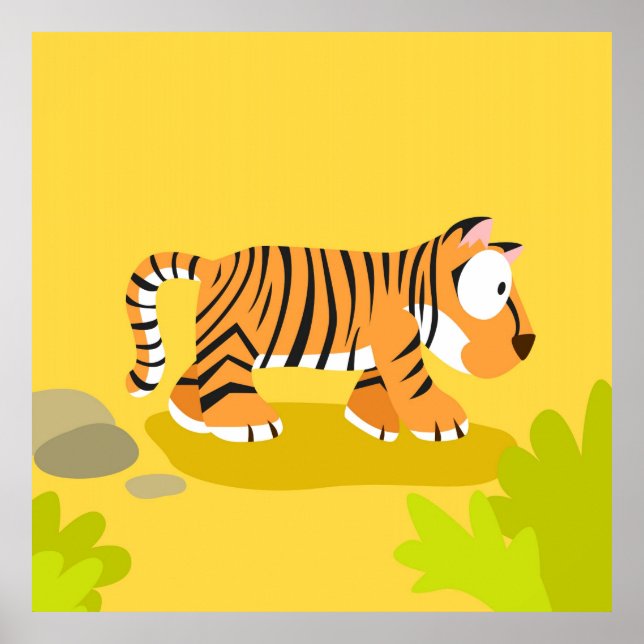 Pôster Zebra from my world animals serie (Frente)