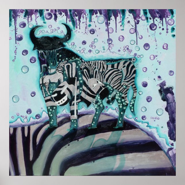 Poster Zebra Move (Frente)