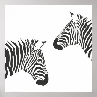 Pôster Zebra Stripes