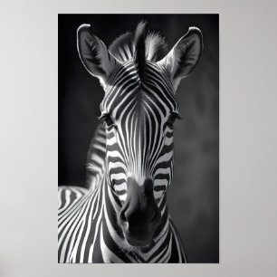 Poster Zebra Willife Maiúscula Carteira de Arte