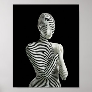 Poster Zebra Woman