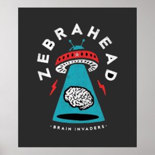 Poster zebrhead, banda de rock, música 