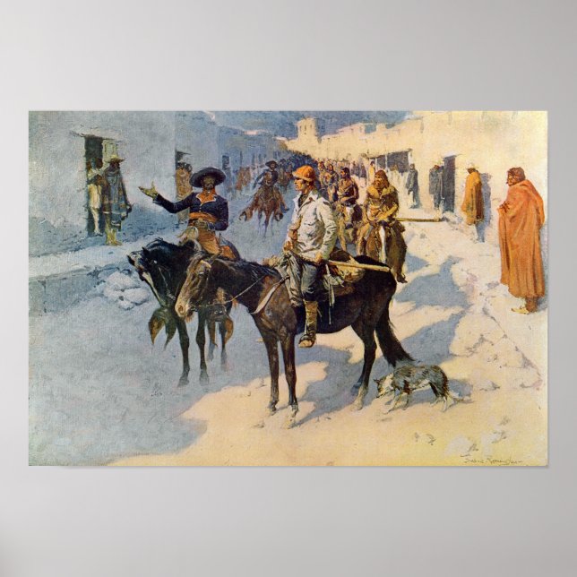 Poster Zebulon Pike Entering Santa Fe (Frente)