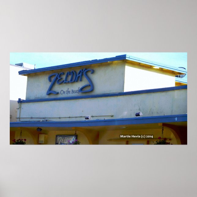 Poster Zelda está na praia (Frente)