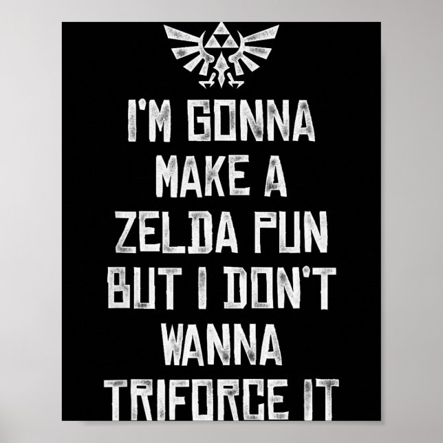 Poster Zelda Funny Triforce It Pun Graphic  (Frente)