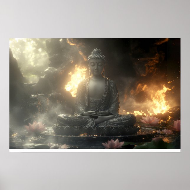 POSTER ZEN - BUDISMO - MEDITAÇÃO (Frente)